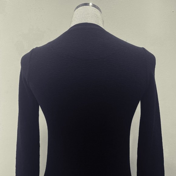 Zara Thermal Knit Long Sleeve Stretch Fitted Dress - Picture 5 of 7